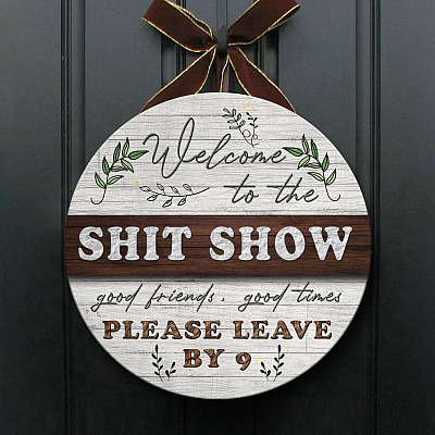 Wooden Door Sign