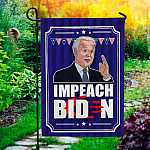 Anti Biden Impeach Biden Blood On Hand Bloody Hand Outdoor Indoor Garden Flag - House Flag - Wall Flag