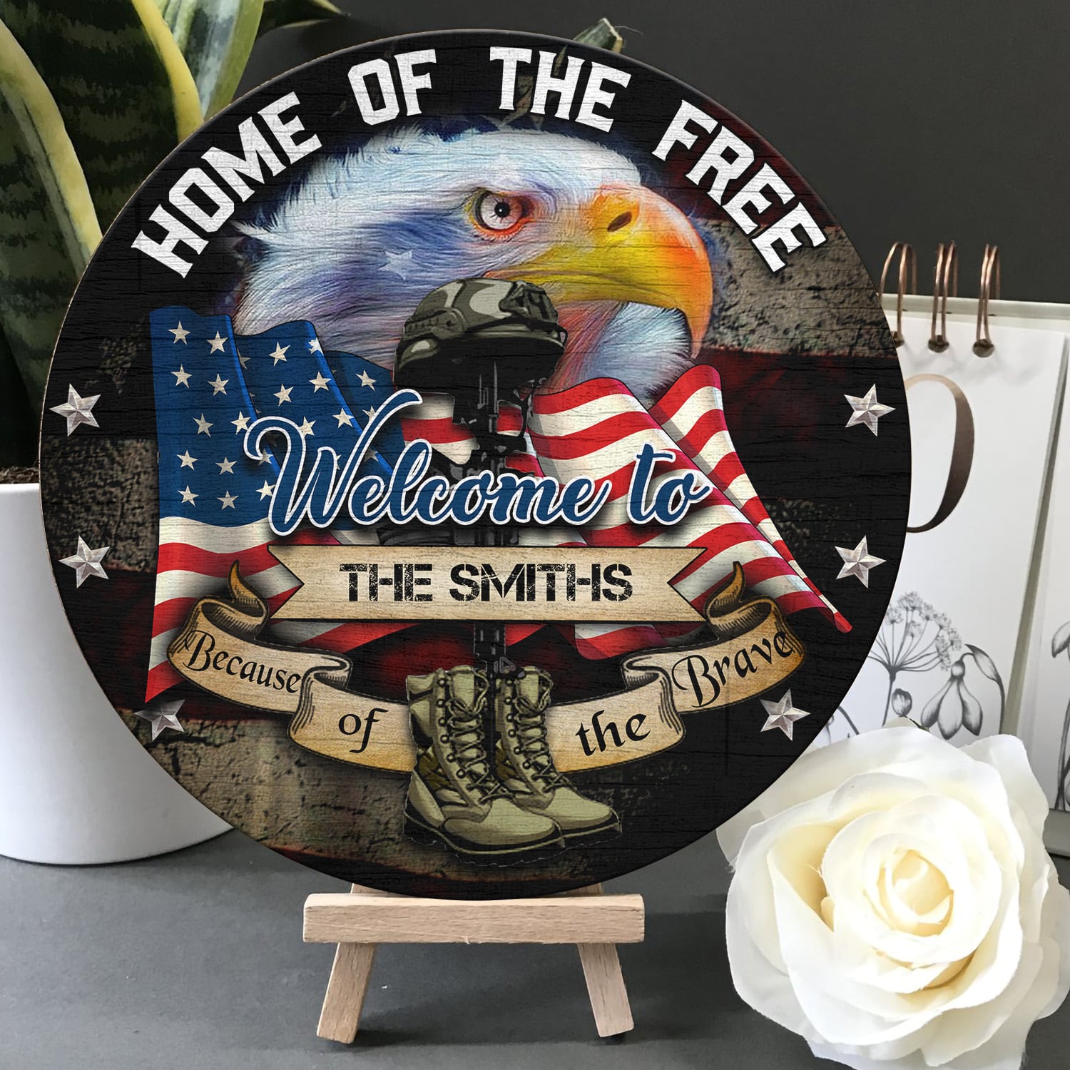 Sample Design Door Sign Mockup 5