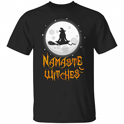 namaste, Black, Unisex T-Shirt