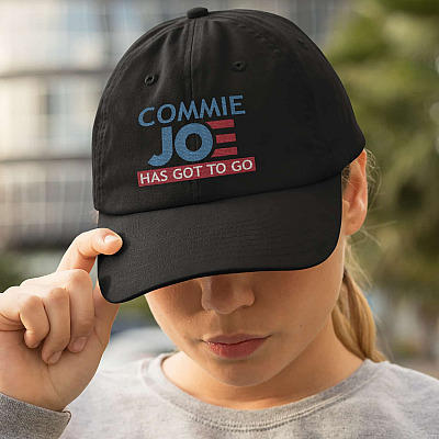 Commie Joe Has Got to Go Twill Cap - High-Profile Snapback Hat