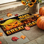 8NH. Uu tien. Make Halloween Great Doormat Doormat mockup 9