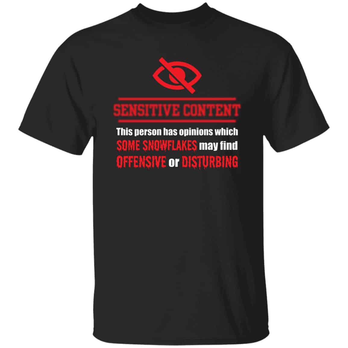 sensitive, Black, Unisex T-Shirt sensitive, Black, Unisex T-Shirt