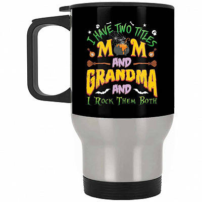 14 oz. Silver Travel Mug