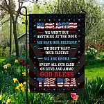 4O. Won't Buy Anything Flag-30x40 Garden Flag Mockup 5