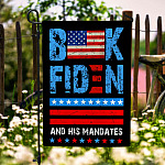 9 HG. Buck Fiden His Mandates_30x60 Garden Flag Mockup 6