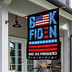 9 HG. Buck Fiden His Mandates_30x60 House Flag Mockup 1