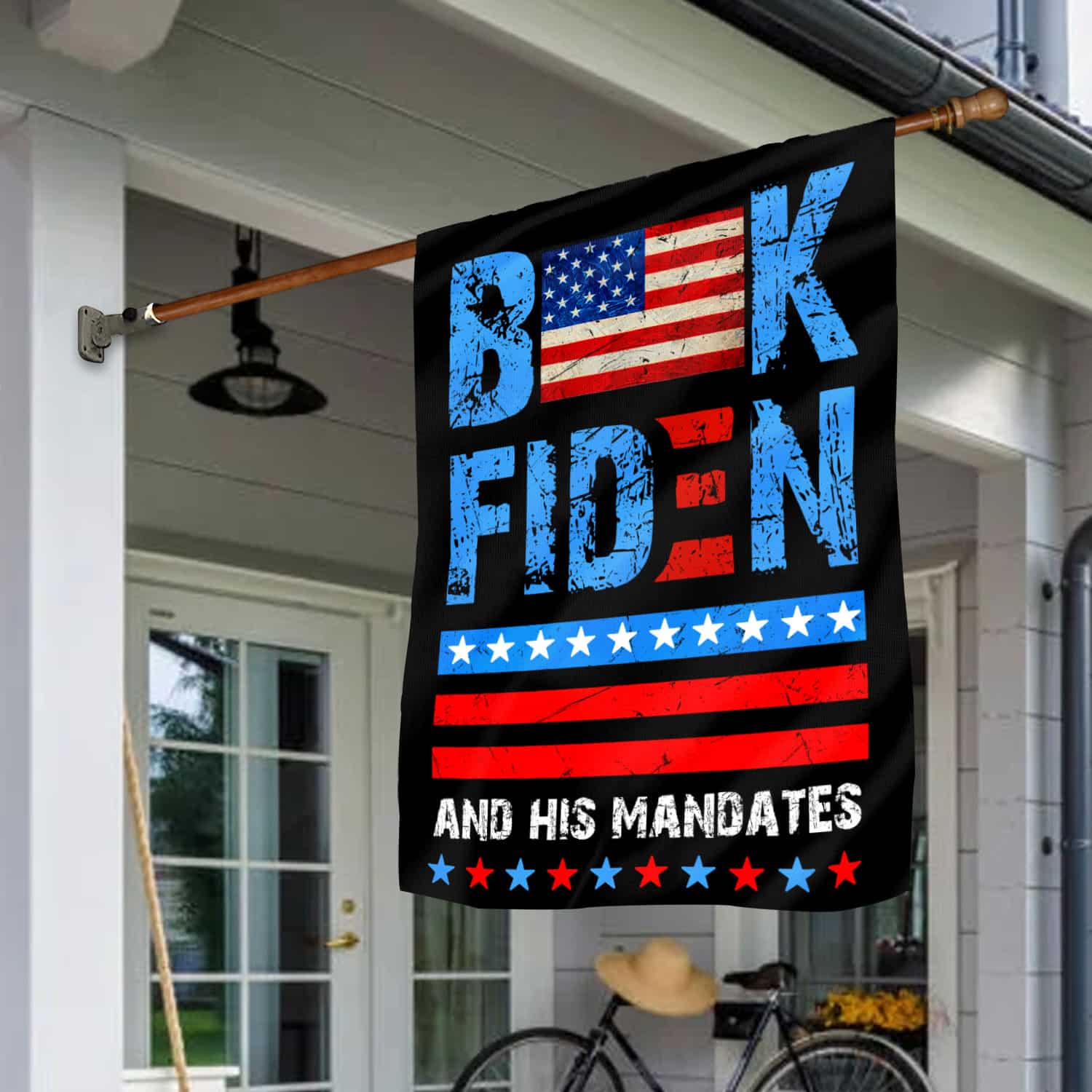9 HG. Buck Fiden His Mandates_30x60 House Flag Mockup 1