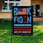 9 HG. Buck Fiden His Mandates_30x60 Garden Flag Mockup 3