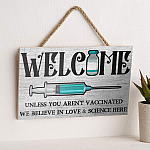 4 HG UU TIEN. Welcome Love And Science-doorsign () Mockup 6