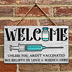 4 HG UU TIEN. Welcome Love And Science-doorsign () Mockup 9