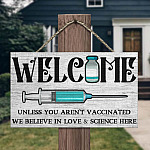 4 HG UU TIEN. Welcome Love And Science-doorsign () Mockup 13