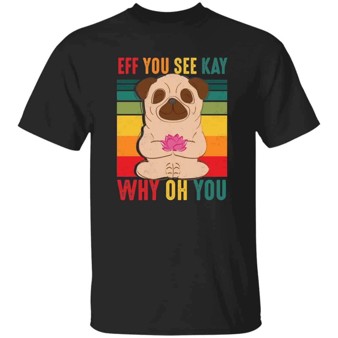 pug, Black, Unisex T-Shirt pug, Black, Unisex T-Shirt