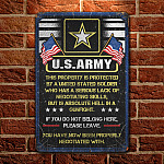7KNG. Property Army (6) Metal Sign Mockup 1