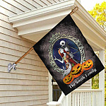 4NH. Jack And Sally Flag (Sample Design) House Flag Mockup 2