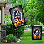 4NH. Jack And Sally Flag (Sample Design) Garden & House Mockup 1