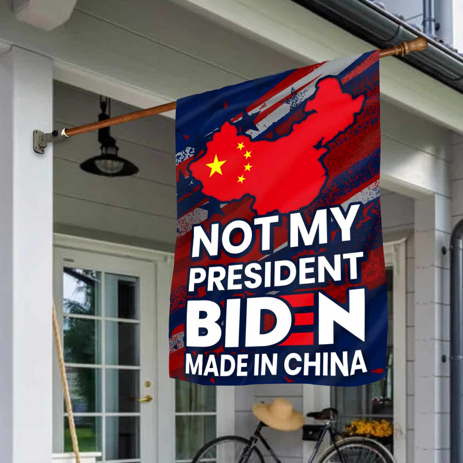 Size 30x40 House Flag Mockup 1