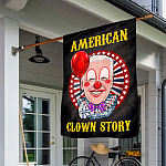 14NH. Uu tien. American Clown Story House Flag Mockup 1