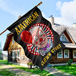 14NH. Uu tien. American Clown Story House Flag Mockup 5