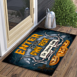6VT. Enter At Your Own Risk Sample Design Doormat mockup 3