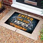 6VT. Enter At Your Own Risk Sample Design Doormat mockup 10