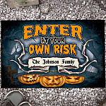 6VT. Enter At Your Own Risk Sample Design Doormat Mockup 13