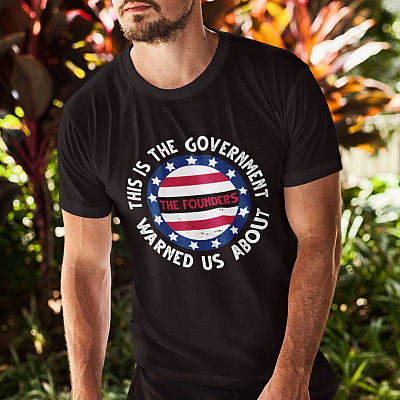 Alternative view of This Is The Government The Founders Warned Us About T-Shirt - Impeach Joe Biden Shirt