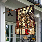 7NH. Uu tien. Never Forget Biden House Flag Mockup 1