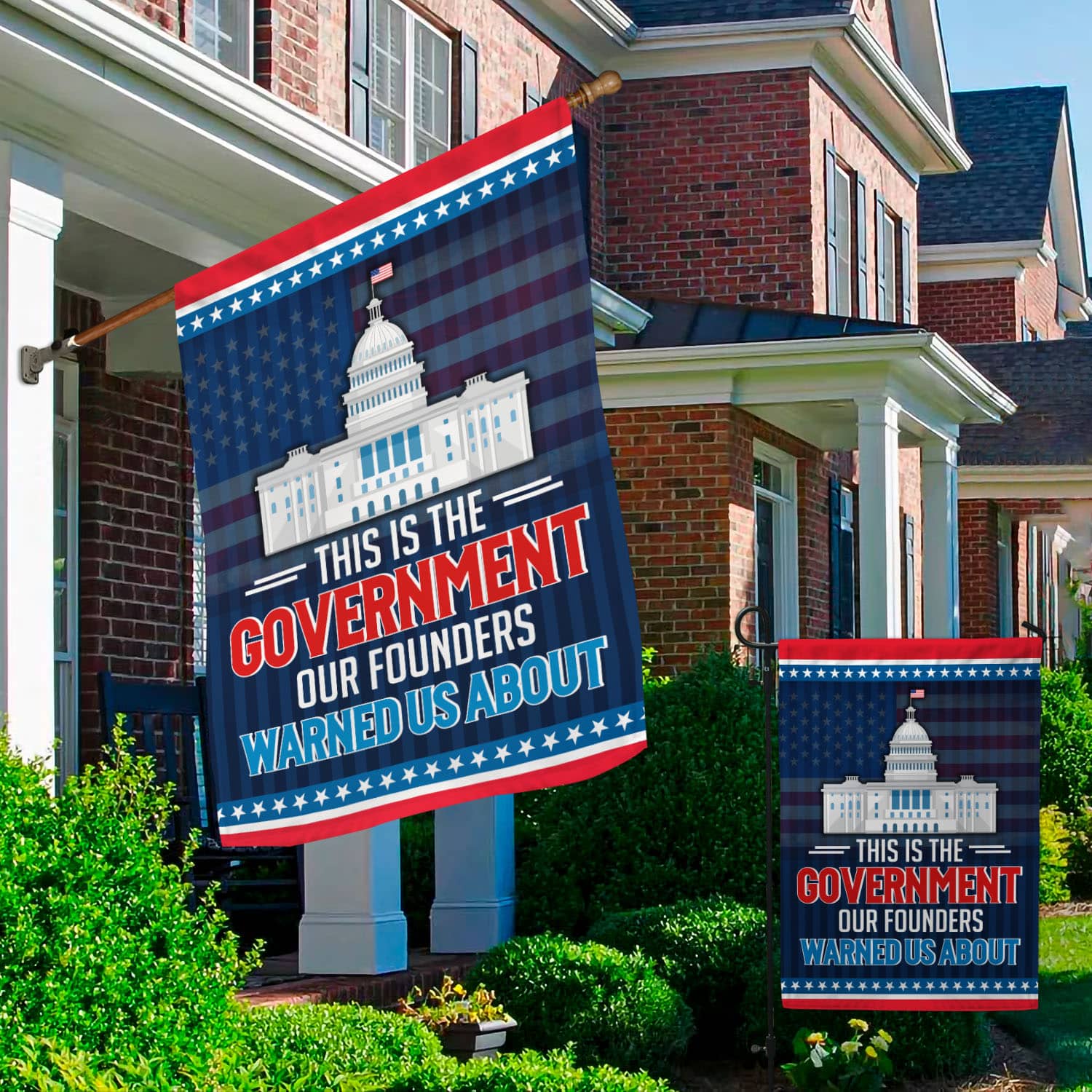 1O. Founders Warned Us-30x40 Garden & House Mockup 2