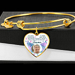 Custom Photo I Can No Longer See You With My Eyes Personalized Memorial Heart Necklace - Bangle Custom Photo I Can No Longer See You With My Eyes Personalized Memorial Heart Necklace - Bangle