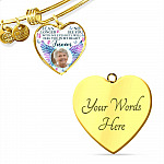 Custom Photo I Can No Longer See You With My Eyes Personalized Memorial Heart Necklace - Bangle Custom Photo I Can No Longer See You With My Eyes Personalized Memorial Heart Necklace - Bangle