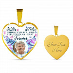 Custom Photo I Can No Longer See You With My Eyes Personalized Memorial Heart Necklace - Bangle Custom Photo I Can No Longer See You With My Eyes Personalized Memorial Heart Necklace - Bangle