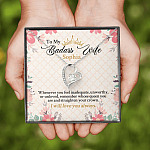 Personalized Name To My Badass Wife Whenever You Feel Inadequate Unworthy Or Unloved Forever Love Pendant Necklace