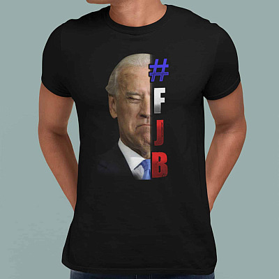 Alternative view of FJB Joe Biden T-Shirt - Hashtag FJB F Biden V-Neck Tee