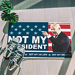 7Th. Biden Not My President Not My Voice 1 Doormat mockup 5