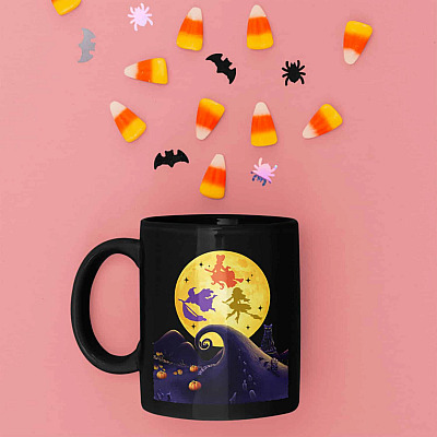 Nightmare Halloween Hocus Pocus Ceramic Coffee Mug - Beer Stein - Water Bottle - Halloween Themed Mug