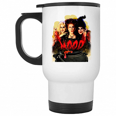 14 oz. White Travel Mug