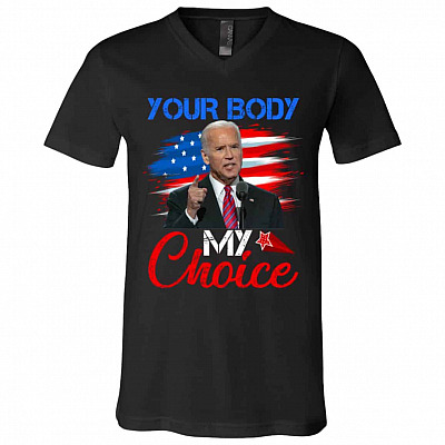 choice, Black, V-Neck T-Shirt