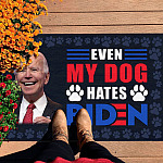 2O. Dog Hate Biden Doormat (5) Doormat mockup 7