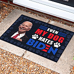 2O. Dog Hate Biden Doormat (5) Doormat Mockup 10