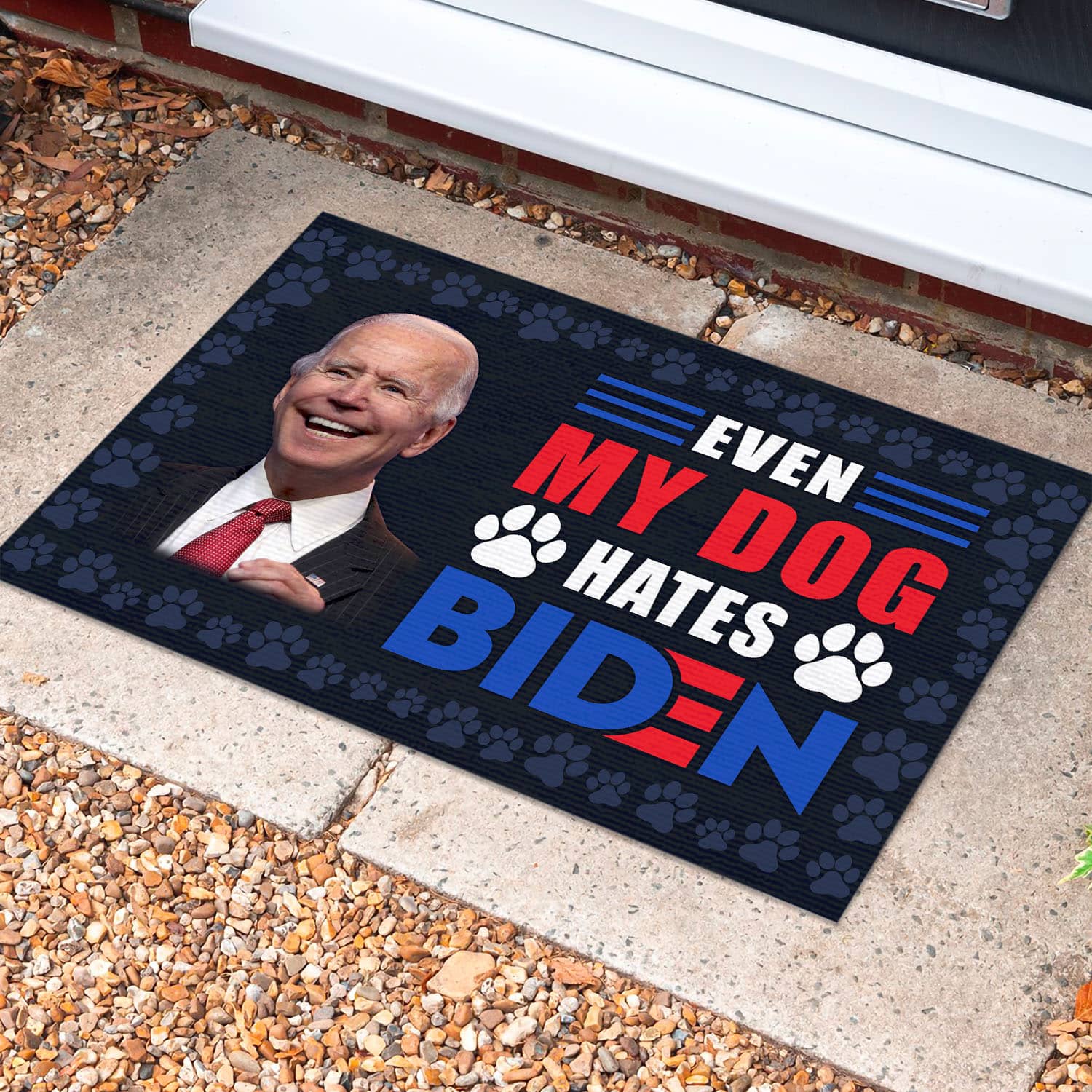 2O. Dog Hate Biden Doormat (5) Doormat Mockup 10