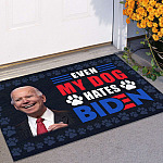 2O. Dog Hate Biden Doormat (5) Doormat Mockup 11