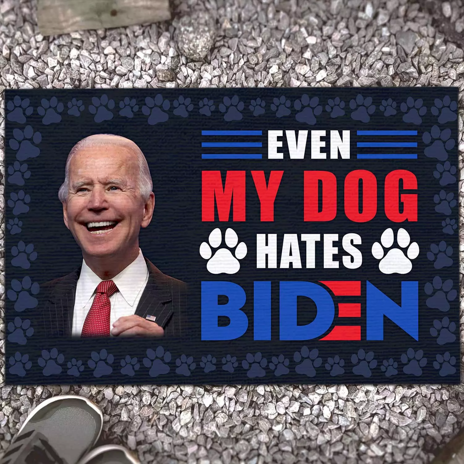 2O. Dog Hate Biden Doormat (5) Doormat Mockup 13