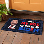 2O. Dog Hate Biden Doormat (5) Doormat mockup 1