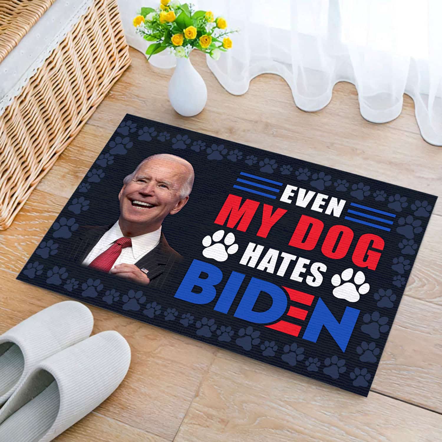 2O. Dog Hate Biden Doormat (5) Doormat mockup 2