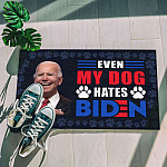 2O. Dog Hate Biden Doormat (5) Doormat mockup 5