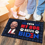 2O. Dog Hate Biden Doormat (5) Doormat mockup 6