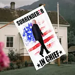 Surrenderer In Chief Biden House Flag Mockup 4