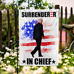 Surrenderer In Chief Biden Garden Flag Mockup 6