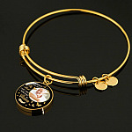 Custom Photo I'll Hold You In My Heart Until I Can Hold You In Heaven Feather Butterfly Memorial Circle Pendant Necklace